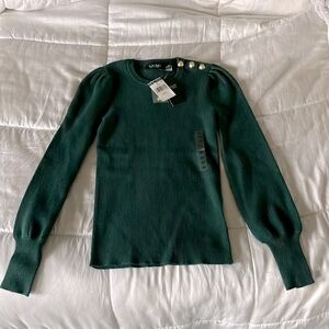 Lauren Ralph Lauren crewneck sweater, size XS, green